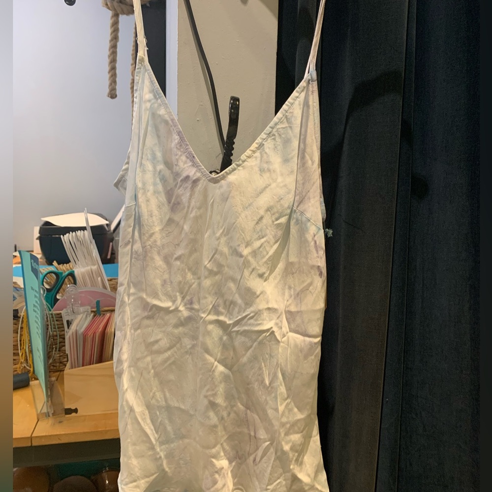 NWT River + Sky Satin Raya Tank in Jungala/Blue Print